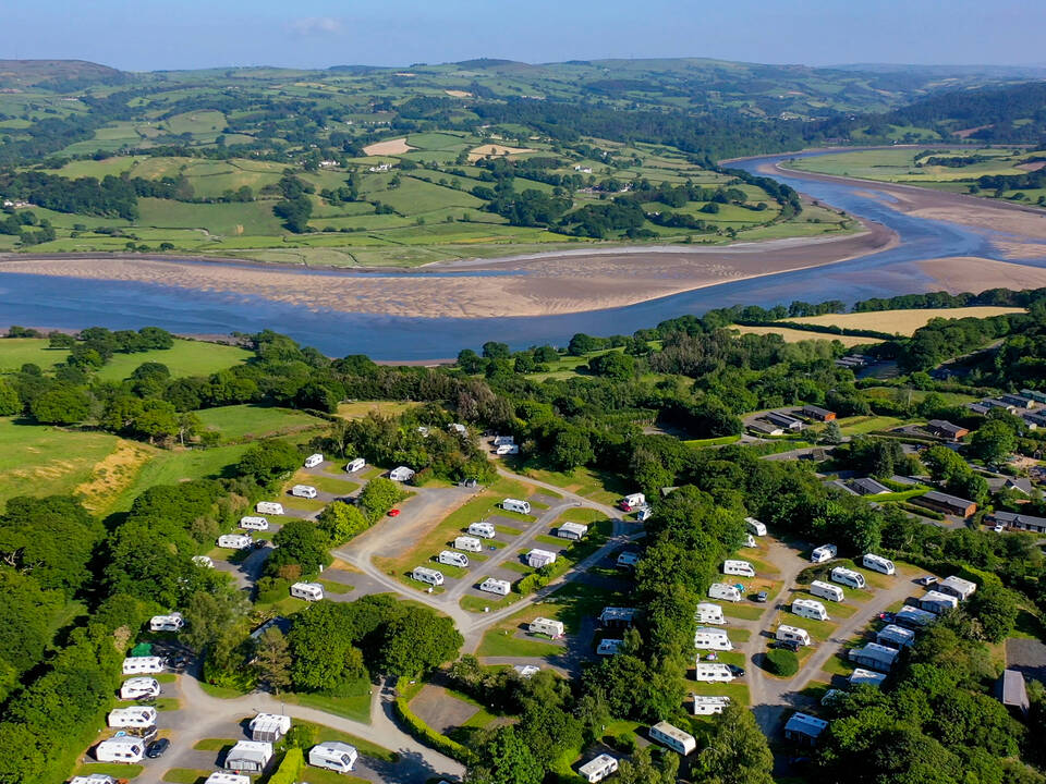 Conwy Holiday Park overhead view