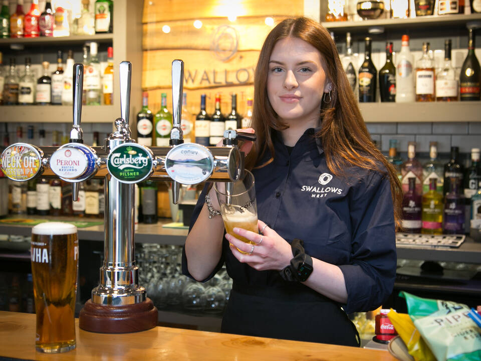 The Swallows Nest Bar at Conwy Caravan Park North Wales